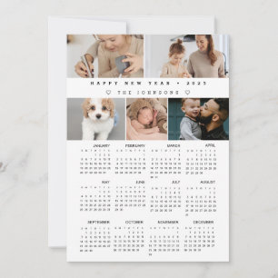 Custom Happy New year 2025  Calendar Photo Collage