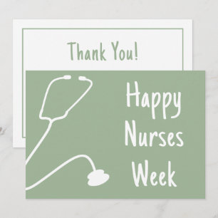 Custom Happy Nurses Week Nurse Appreciation Thank You Card