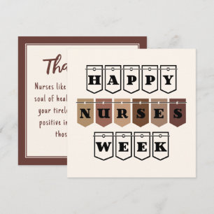 Custom Happy Nurses Week Nurse Appreciation Thank You Card