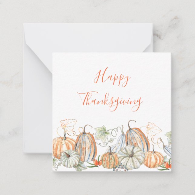 Custom Happy Thanksgiving Card (Front)