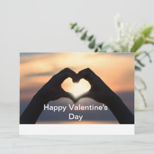 Custom Happy Valentine's Day photo  Holiday Card