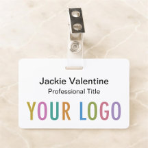 Custom Hard Plastic Name Badge Clip Lanyard Reel