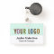 Custom Hard Plastic Name Badge Retractable Clip