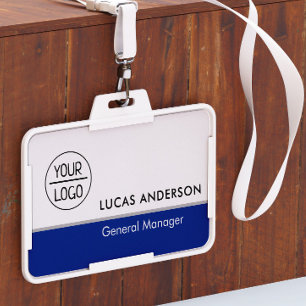Custom Hard Plastic Name Badge with Metal Clip ID Badge