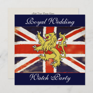 Custom Harry and Meghan Elegant Watch Party Invite