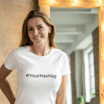 Custom Hashtag Minimalist Simple Social Media