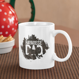 Custom Havanese Dad Father's Day Dog Lover Coffee Mug