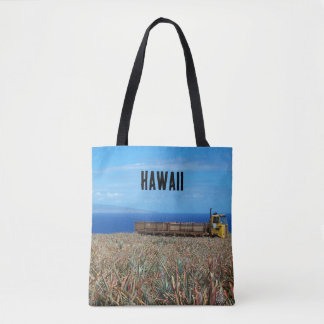Custom Hawaii Pineapple Farm Ocean View Tote