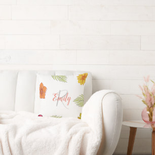 Custom Hawaiian Aloha Floral  Cushion