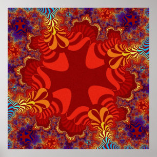 Custom Hawaiian Paradise Cross Poster