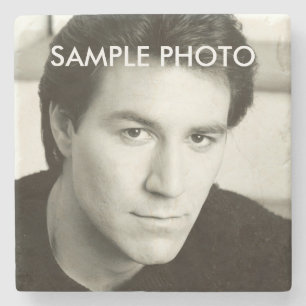 Custom Headshot Photo Template Actor Promotional Stone Coaster