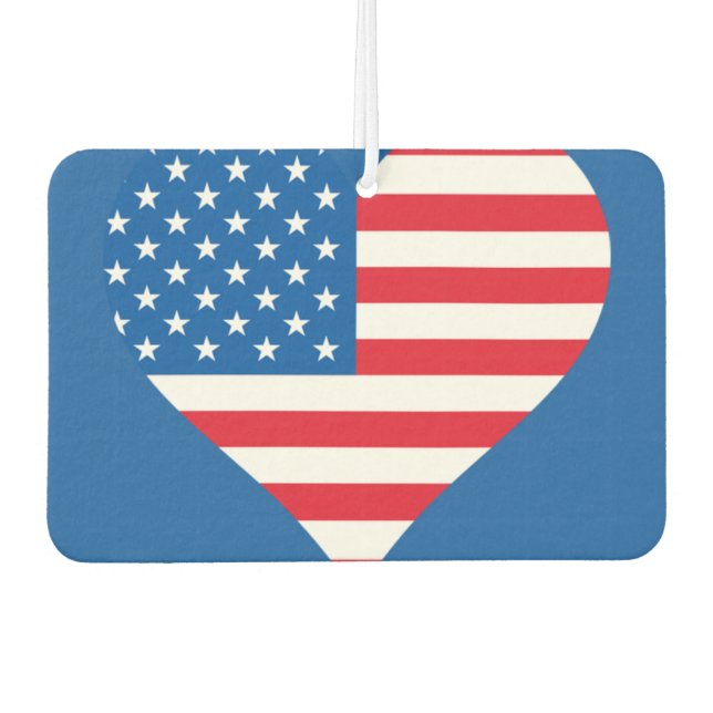 Custom Heart Air Freshener, New Car Scent Car Air Freshener (Front)