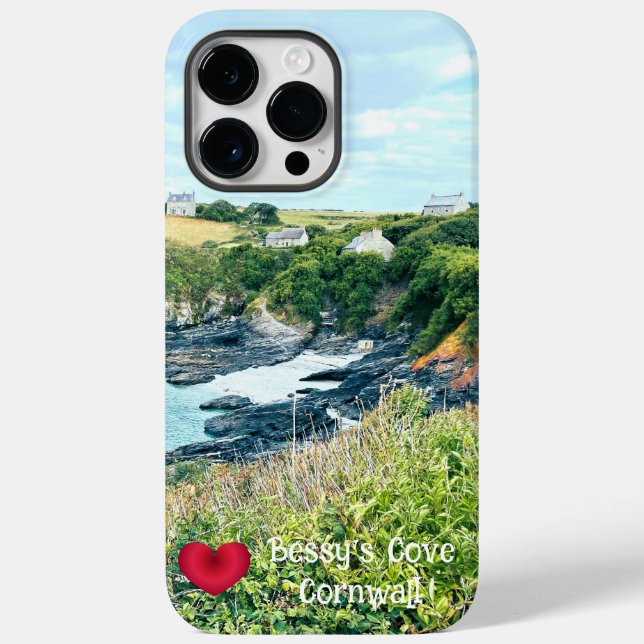 Custom Heart Bessys Cove Penzance Cornwall Photo Case-Mate iPhone Case (Back)