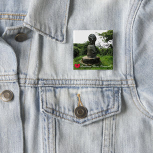 Custom Heart Boskenna Cross Penwith Cornwall Photo 15 Cm Square Badge