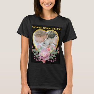 Custom heart frame photo T-Shirt