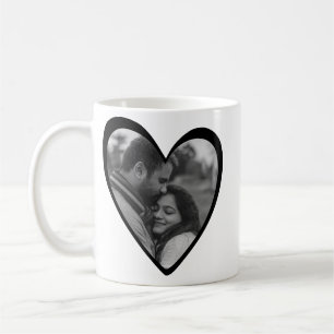 Custom Heart Mug Holiday Gift - Photo and Message