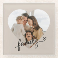 Custom Heart Photo Family Pillow – Home Decor
