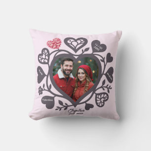 Custom Heart Photo Romantic Cushion