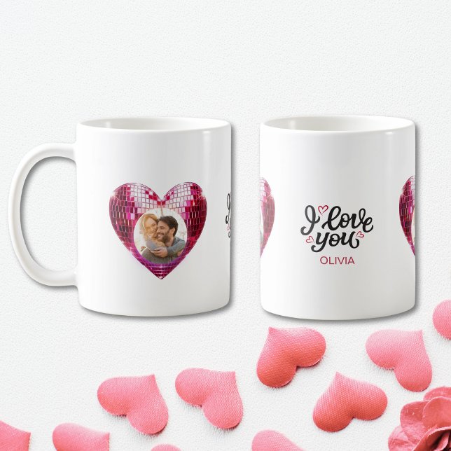 Custom Heart Photo Valentine's Day Mug (Custom Heart Photo Valentine's Day Mug)