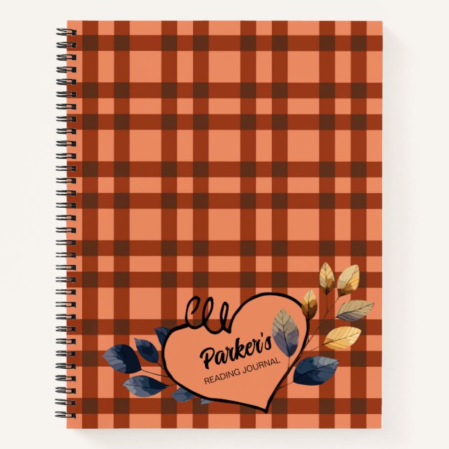 Custom Heart Reading Journal (Front)