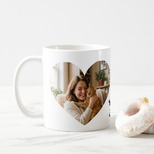 Custom heart shape gift   Photo Classic Mug, 11 oz Coffee Mug