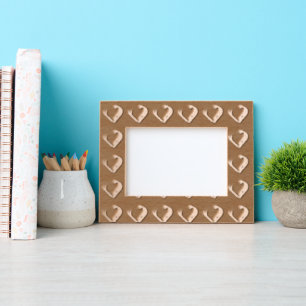 Custom Heart Shape Landscape Style Natural Home Etched Frames