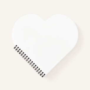 Custom Heart Shaped Spiral Bound Notebook