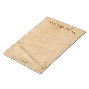 Custom Heart Stars Large Notepad