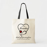 Custom Heart Stethoscope Hero Name Nurse Thank You