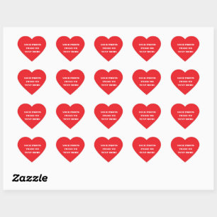 Custom Heart Sticker - Christmas & Wedding Designs