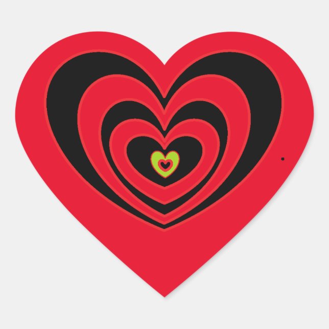 Custom Heart Stickers for Laptops Skateboards (Front)