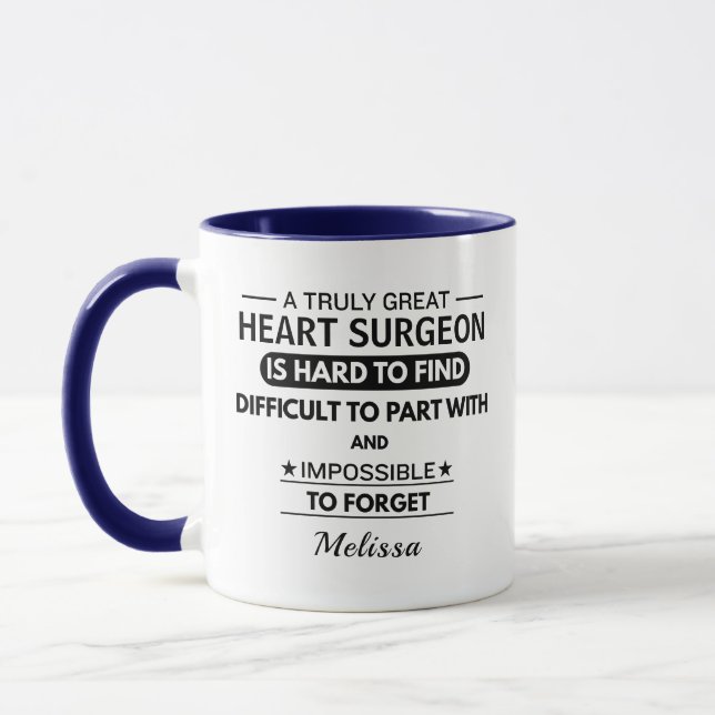 Custom Heart Surgeon Appreciation Mug (Left)