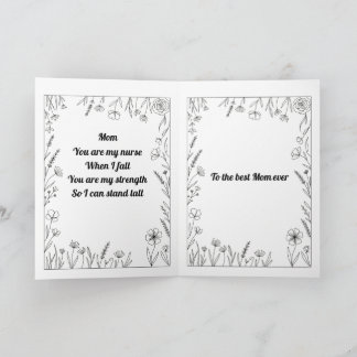 Custom Heartfelt Mother's Day Poem Card