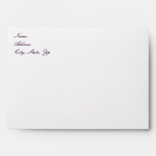 Custom Hearts Lavender Ribbon  Envelopes