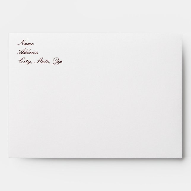 Custom Hearts Lemon Ribbon  Envelopes (Front)