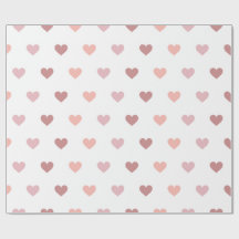 Custom hearts wrapping paper red Valentine's day