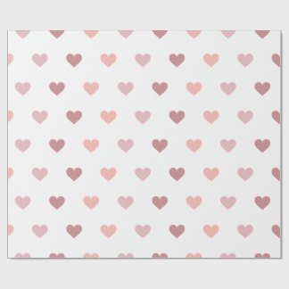 Custom hearts wrapping paper red Valentine's day