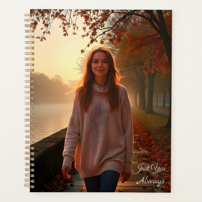 Custom Her Portrait – A Special Gift for Her Planner (Front)