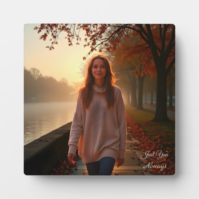 Custom Her Portrait – A Special Gift for Her Plaque (Front)