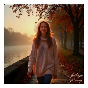 Custom Her Portrait – A Special Gift for Her Poster
