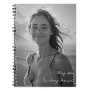 Custom Her Portrait – Simple Photo Gift for Her Notebook