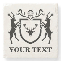 Custom Heraldic Stag Blazon
