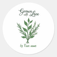 Custom Herb Label – Grown with Love