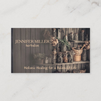 Custom Herbalist Business Card -