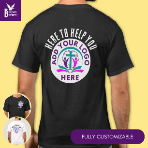 Custom HERE TO HELP YOU Staff Group Team Logo T-Shirt