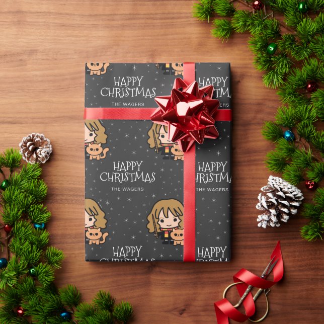 Custom Hermione Granger | Happy Christmas Wrapping Paper (Holiday Gift)