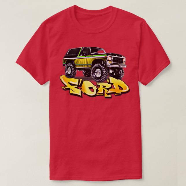 Custom High Lifted Truck Design T-Shirt (Design Front)