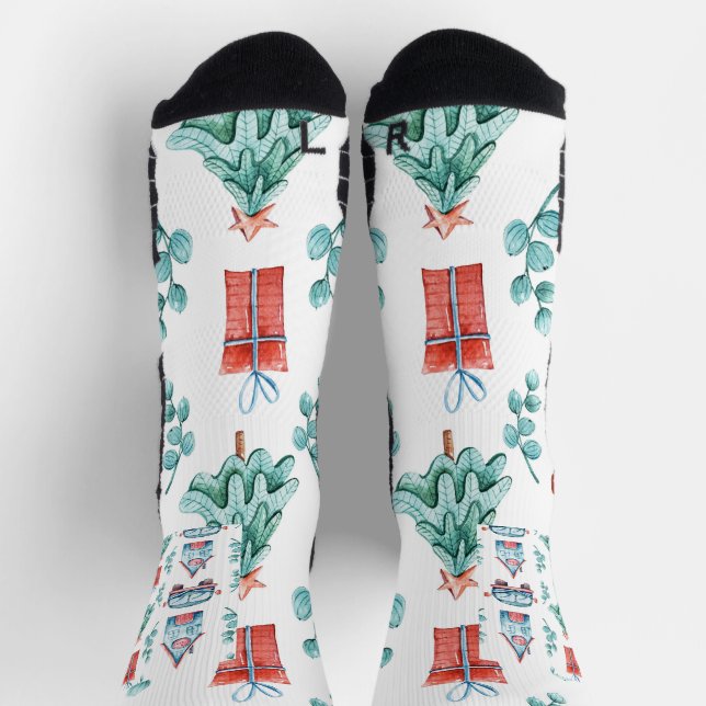 Custom High-Performance Athletic Crew Sock (Top)