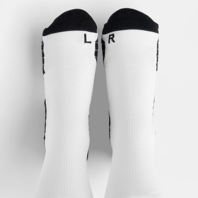 Custom High-Performance Athletic Crew Sock (Top)