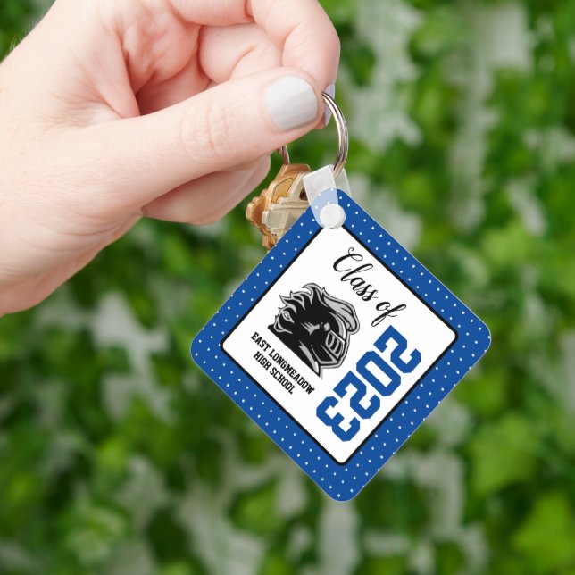 Custom High School Fundraisers Ideas Class Keychai Key Ring (Hand)